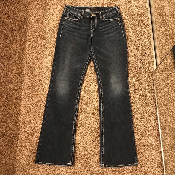 2 identical pairs of Silver suki blue jeans - Picture 3 of 12